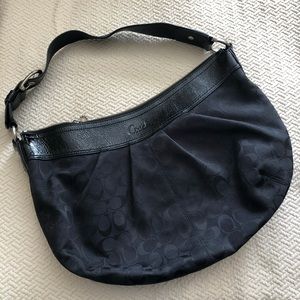 Coach black hobo shoulder bag